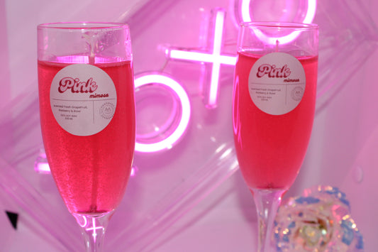 Pink Mimosa Gel Wax Candle