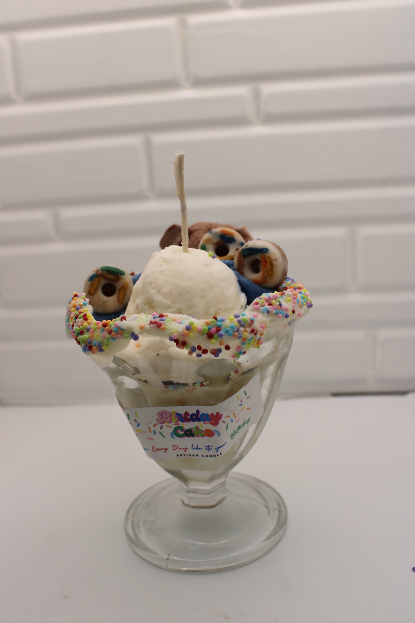 ADC- Birthday Surprise Ice Cream Sundae Candle