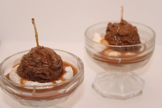 ADC- Mocha Toffee Ice Cream Scoop Candles( small)